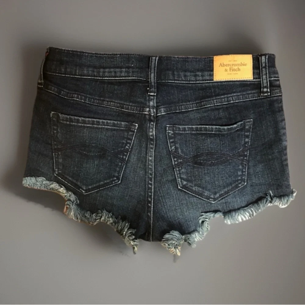 Abercrombie & Fitch Factory Destroyed Jean Shorts